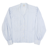 KUNZEL Womens Shirt Blue Striped Long Sleeve M