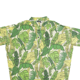 PERSONA Womens Hawaiian Shirt Green Floral 2XL