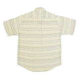 VINCI Mens Shirt Beige 90s Striped L