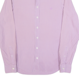 BURBERRY BRIT Mens Shirt Pink Striped Long Sleeve S