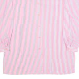 SPENGLER MODE Mens Shirt Pink 90s Striped Long Sleeve M