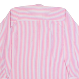 SPENGLER MODE Mens Shirt Pink 90s Striped Long Sleeve M