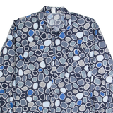 WELTON Mens Shirt Black 90s Spotted Long Sleeve M