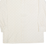 Mens Shirt Cream 90s Striped Long Sleeve M