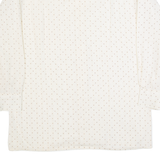 Mens Shirt Cream 90s Striped Long Sleeve M