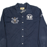 LA MARTINA Mens Plain Shirt Blue Long Sleeve XL