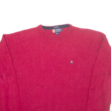 CHAPS RALPH LAUREN Mens Jumper Red Tight Knit 2XL