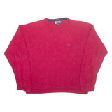 CHAPS RALPH LAUREN Mens Jumper Red Tight Knit 2XL