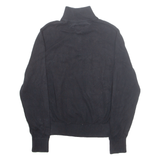 TOMMY HILFIGER Mens Jumper Blue 1/4 Zip Tight Knit S