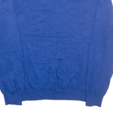 TOMMY HILFIGER Mens Jumper Blue V-Neck Tight Knit XL