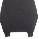TOMMY HILFIGER Mens Jumper Black 1/4 Zip Tight Knit M