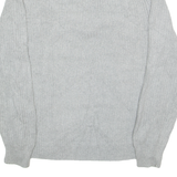 CALVIN KLEIN Mens Jumper Grey 1/4 Zip Tight Knit M