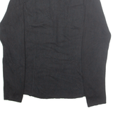 RALPH LAUREN POLO JEANS COMPANY Mens Jumper Black 1/4 Zip Tight Knit L