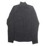 RALPH LAUREN POLO JEANS COMPANY Mens Jumper Black 1/4 Zip Tight Knit L