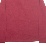 POLO RALPH LAUREN Mens Jumper Red 1/4 Zip Tight Knit M