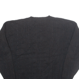 NAUTICA Mens Jumper Black Cable Knit L