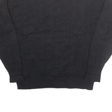 NAUTICA Mens Jumper Black Cable Knit L