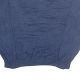 NAUTICA Mens Jumper Blue V-Neck Tight Knit L
