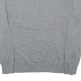 TOMMY HILFIGER Mens Jumper Grey Tight Knit XL