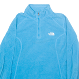 THE NORTH FACE Womens Fleece Blue 1/4 Zip M