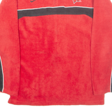 NIKE Wisconsin Badgers Mens Fleece Red 1/4 Zip 2XL