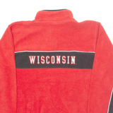 NIKE Wisconsin Badgers Mens Fleece Red 1/4 Zip 2XL