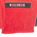 NIKE Wisconsin Badgers Mens Fleece Red 1/4 Zip 2XL