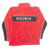 NIKE Wisconsin Badgers Mens Fleece Red 1/4 Zip 2XL