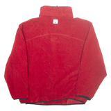 NAUTICA Mens Fleece Red 1/4 Zip L