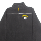 NFL Steelers Womens Fleece Black 1/4 Zip M