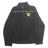 NFL Steelers Womens Fleece Black 1/4 Zip M