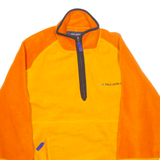 RALPH LAUREN POLO JEANS COMPANY Mens Fleece Orange 1/4 Zip S