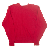 POLO RALPH LAUREN Mens Jumper Red Tight Knit L