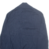 NAUTICA Mens Jumper Blue 1/4 Zip Tight Knit L