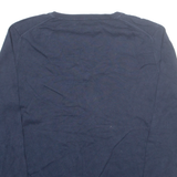 TOMMY HILFIGER Mens Jumper Blue Argyle V-Neck Tight Knit XL