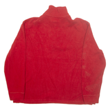 POLO RALPH LAUREN Mens Jumper Red 1/4 Zip Tight Knit XL