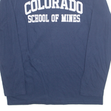 FANATICS Colorado School Of Mines Mens T-Shirt Blue Long Sleeve USA M