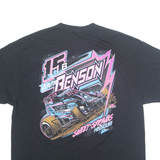 Benson Mens Biker T-Shirt Black XL