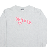 JONES AND MITCHELL Denver Mens T-Shirt Grey Long Sleeve USA L