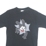 DISNEY Mens T-Shirt Black S