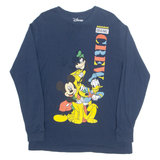 DISNEY Crew Mens T-Shirt Blue Long Sleeve L