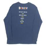 DISNEY Crew Mens T-Shirt Blue Long Sleeve L