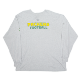 REEBOK Packers Mens T-Shirt Grey Long Sleeve USA XL