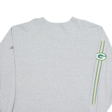 REEBOK Packers Mens T-Shirt Grey Long Sleeve USA XL