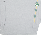 REEBOK Packers Mens T-Shirt Grey Long Sleeve USA XL