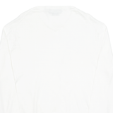 POLO RALPH LAUREN Mens T-Shirt White Long Sleeve V-Neck XL