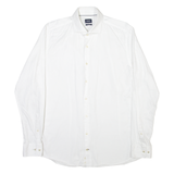 JOOP Mens Plain Shirt White Long Sleeve M