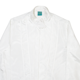 CANDA Womens Plain Shirt White Long Sleeve M