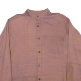 MODAS BAGDAD Mens Plain Shirt Brown Long Sleeve M