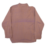 MODAS BAGDAD Mens Plain Shirt Brown Long Sleeve M